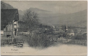 AK Frutigen Blick auf Ort mit Kirche Bern Schweiz 1910