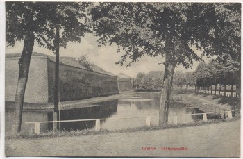 AK Cüstrin Küstrin Festungswälle Kostrzyn nad Odrą Neumark Polen 1915 Sammlerstück RAR