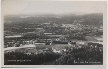 AK Foto Asker fra Skaugumsåsen Ortsansicht Akershus Norwegen Norge 1942 RAR