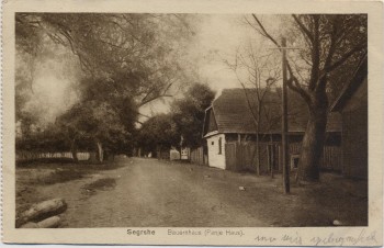 VERKAUFT !!!   AK Segrshe Zegrze Bauernhaus Feldpost bei Serok Polen 1916