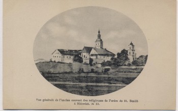 VERKAUFT !!!   AK Nieśwież Njaswisch Нясвіж Blick auf Kloster Weißrussland 1905 RAR