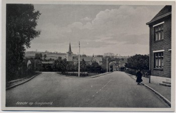 AK Simpelveld Ortsansicht mit Kirche Limburg Niederlande 1940