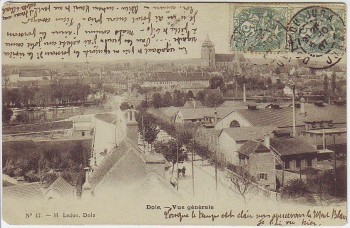 AK Dole Ortsansicht Jura Frankreich 1907