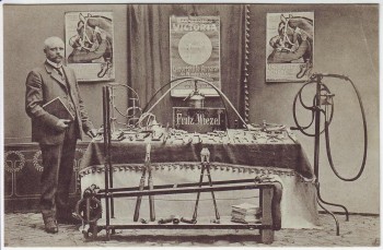 AK Berlin Firma Hauptner Geburtshilfe-Apparat Rinder 1911 RAR