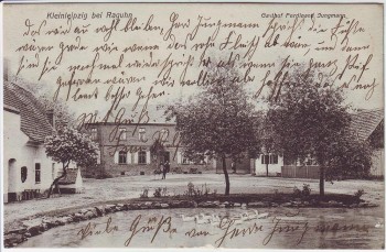 AK Kleinleipzig bei Raguhn Jeßnitz Gasthof Ferdinand Jungmann 1910 RAR
