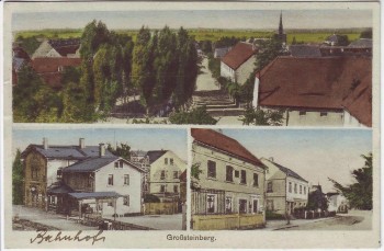 AK Mehrbild Großsteinberg Bahnhof Ortsansicht Parthenstein 1937 RAR