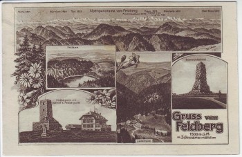 AK Mehrbild Gruss vom Feldberg im Schwarzwald 1925