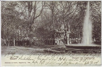 AK Essen Konzert im Stadtgarten viele Menschen 1903
