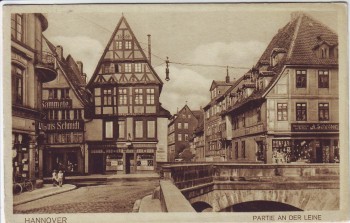 AK Hannover Partie an der Leine 1920
