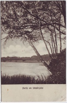 AK Melchow bei Eberswalde Partie am Schwärzesee Feldpost 1916