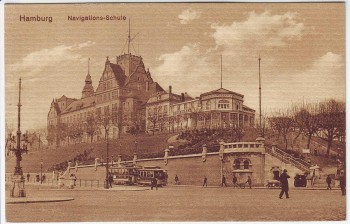 AK Hamburg Navigationsschule 1920