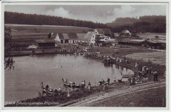 AK Foto Ehgatten bei Welden BMA Erholungsheim viele Menschen 1935