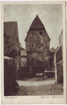 AK Donauwörth Färbertor Rückansicht 1931 AK Donauwörth Färbertor Rückansicht 1931