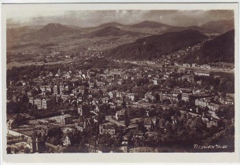AK Foto Tetschen an der Elbe Děčín Ortsansicht Böhmen Tschechien 1935