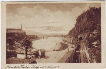 AK Bodenbach Tetschen Děčín Schloß und Schäferwand Böhmen Tschechien 1930