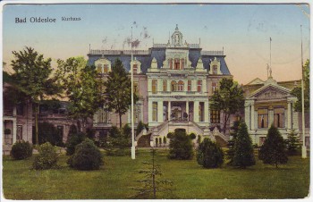 AK Bad Oldesloe Kurhaus goldene Fenster 1914