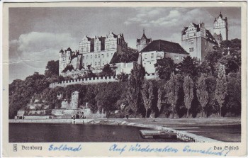 AK Bernburg Blick auf Schloß 1950