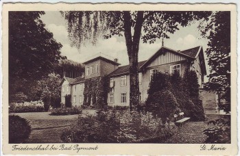 AK Friedensthal bei Bad Pyrmont St. Maria 1937