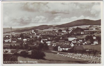 AK Foto Waldmünchen Ortsansicht Bayer. Ostmark 1941