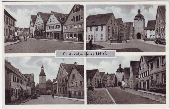 AK Mehrbild Leutershausen Ortsansichten Mittelfranken 1940