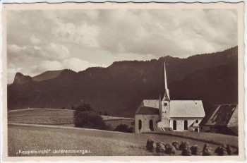 AK Foto Unterammergau Kappelkirchl 1940