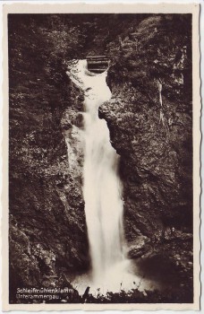 AK Foto Unterammergau Schleifmühlenklamm 1940
