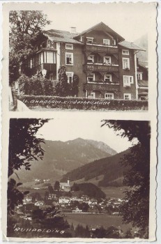 VERKAUFT !!!   AK Ruhpolding Ortsansicht St. Annahaus Kinderheilstätte 1930