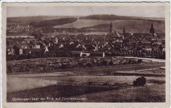 AK Völklingen Blick auf Fürstenhausen Saarland Feldpost 1943