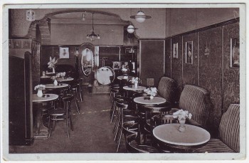 AK Reichenbach im Eulengebirge Dzierżoniów Konditorei Kaffee Prause Kirchstraße Schlesien Polen 1935 RAR