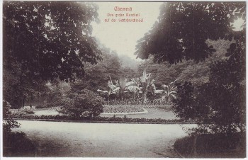 AK Chemnitz Das große Rundteil auf der Schloßteichinsel 1910