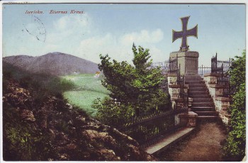 AK Iserlohn Eisernes Kreuz Bahnpoststempel 1913