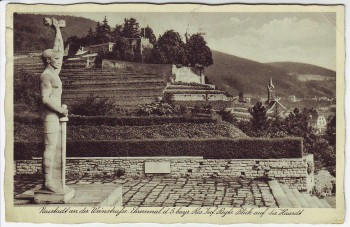 AK Foto Neustadt an der Weinstraße Ehrenmal des 5. bayr. Res. Inf. Regts. Blick auf die Haardt 1938 AK Foto Neustadt an der Weinstraße Ehrenmal des 5. bayr. Res. Inf. Regts. Blick auf die Haardt 1938