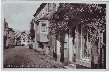 AK Maikammer St. Martinerstraße mit Geschäft Rheinpfalz 1944 AK Maikammer St. Martinerstraße mit Geschäft Rheinpfalz 1944