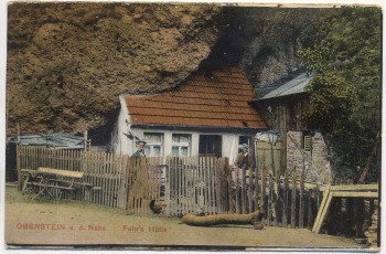 VERKAUFT !!!   AK Idar-Oberstein an der Nahe Fuhr's Hütte 1912