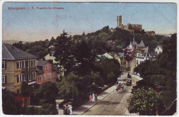 AK Königstein im Taunus Frankfurter-Strasse 1910
