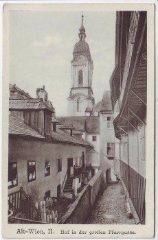 AK Alt-Wien II. Hof in der großen Pfarrgasse 1914 RAR
