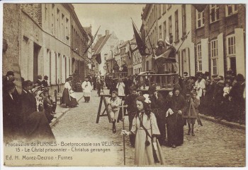 AK Furnes Veurne Procession Le Christ prisonnier Nr. 15 Westflandern Belgien 1910