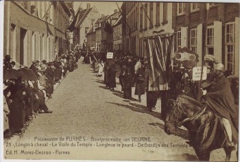 AK Furnes Veurne Procession Le Voile du Temple Nr. 25 Westflandern Belgien 1910