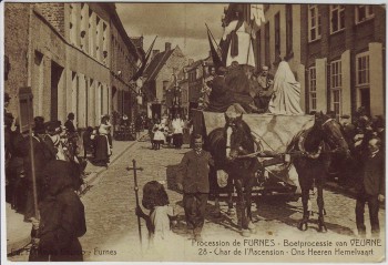 AK Furnes Veurne Procession Char de l' Ascension Nr. 28 Westflandern Belgien 1910