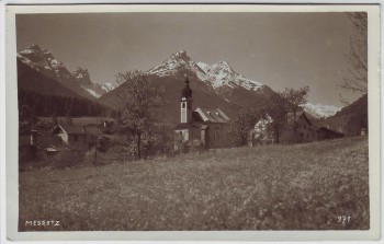 AK Foto Medratz Ortsansicht mit Kirche bei Fulpmes Stubaital Tirol Österreich 1940