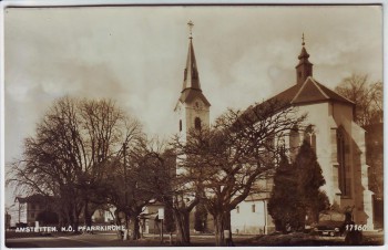 AK Foto Amstetten Pfarrkirche Niederösterreich Österreich 1959