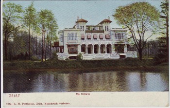 AK Zeist Ma Retraite Hausansicht Provinz Utrecht Niederlande 1900