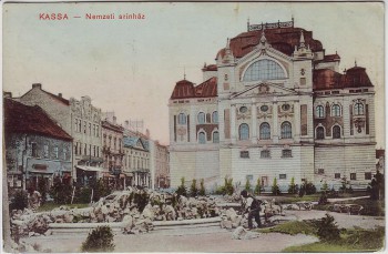 AK Kassa Košice Kaschau Nemzeti szinhaz Slowakei 1929