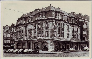 AK Foto Louvain Löwen Maison des Brasseurs Place Marguerite Flämisch-Brabant Belgien 1950