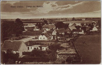 AK Øster Ulslev Sogn Udsigt fra Møllen Sjælland Dänemark 1910 RAR