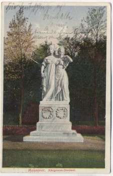 AK Hannover Königinnen-Denkmal 1921