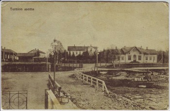 AK Tornio Torneå Tornion asema Ortsansicht Lappland Finnland 1910 RAR