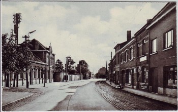 AK Foto Gent Oostakker Gentstraat en Gemeenteschool Flandern Belgien 1950