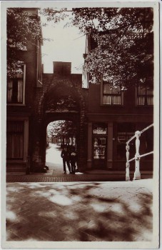 AK Foto Delft Oud Poortje Bagijnhof Zuid-Holland Niederlande 1940