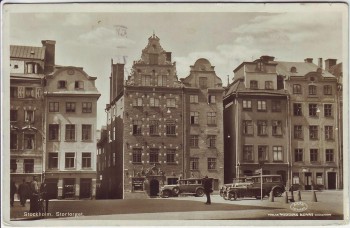 AK Foto Stockholm Stortorget Schweden 1937